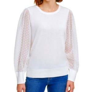 Balloon sleeve sweater